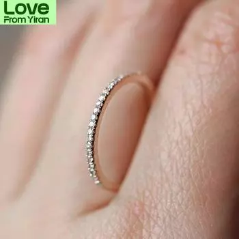 Zhouyang Love милые обручальные кольца для женщин с микро-паве Cz Crystal серебряного цвета изящное кольцо модные ювелирные изделия все размеры 13