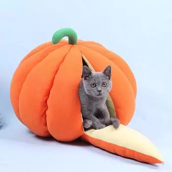 Зимнее теплое гнездо для кошек, кровать для кошек, съемный и моющийся домик для кошек, палатка для домашних животных, уютная пещера, гнездо, товары для домашних животных M 40X50CM