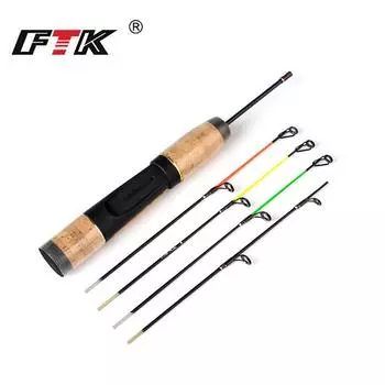 Зимняя фидерная удочка для подледной рыбалки FTK, 24,5 см, CW H/ML/M/L, портативный уличный инструмент, спиннинговая удочка 1