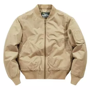 Зимняя куртка Flight Cotton-steaded Jacket Men s Thicken Casual Free Wear Cotton Clothing Теплая бейсбольная куртка для мужчин M хаки