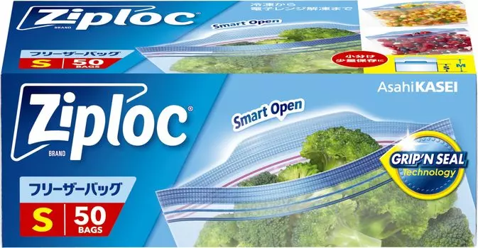 Пакет для заморозки Ziploc S x 50 штук полиэтилен (PE) чистый