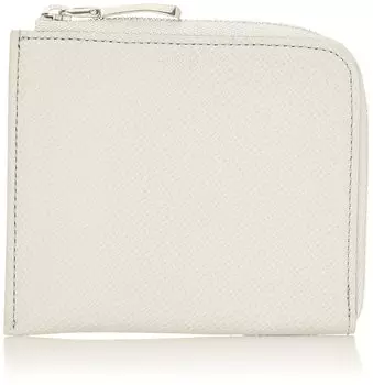 zipper mini wallet White [Pelle Morbida] Wallet/Accessories L-shaped