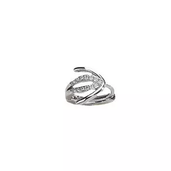 Zircon Claw Ear Buckle Ins Style Fashion Creative Design Sense Stud Earrings Small Circle Earrings Manufacturer Copper (White Gold)