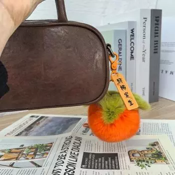 Zirunking Мягкий плюшевый шарик брелок мех кролика Рекс автомобильный помпон кулон брелок помпон сумка кулон
