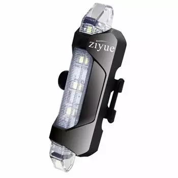ziyue Safety Light Велосипедный задний фонарь USB перезаряжаемый светодиод высокой яркости водонепроницаемый 4 режима освещения задний фонарь (белый)