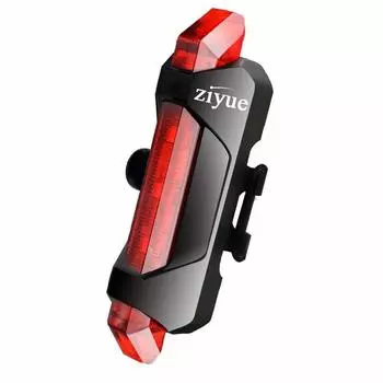 ziyue Safety Light Велосипедный задний фонарь USB перезаряжаемый светодиод высокой яркости водонепроницаемый 4 режима освещения задний фонарь (красный)