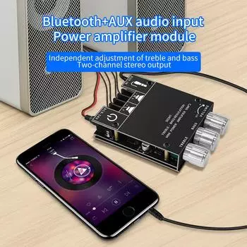 ZK-502MT 502L Bluetooth 5.0 сабвуфер усилитель плата 2.0 канала высокой мощности аудио стерео усилитель плата 2X50 Вт басовый усилитель звука