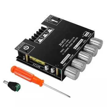 ZK-MT21 50 Вт x 2+100 Вт 2.1-канальный модуль цифрового усилителя Bluetooth ZK-MT21