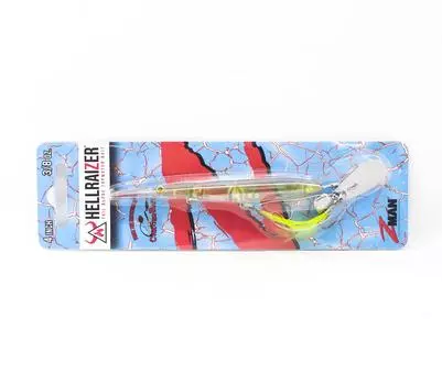Zman Hell Raizer Tail Blade 4-дюймовая тонущая приманка Chartreuse Shad (5547)