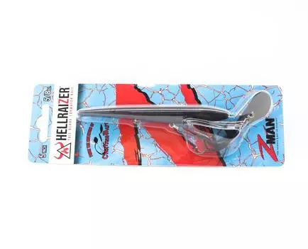 Zman Hell Raizer Tail Blade 5-дюймовая тонущая приманка, матовый черный (3468)