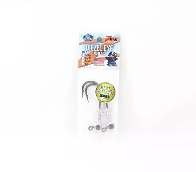 Zman Jighead Diezel Eye 3/8 oz 6/0 2 шт./упаковка Красный (4120)