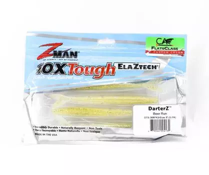Zman Soft Lure DarterZ 6 дюймов 5 шт. в упаковке Beer Run (4134)