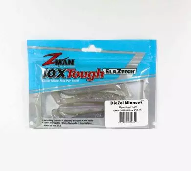 Zman Soft Lure Diezel MinnowZ 4 дюйма 5 штук в упаковке Opening Night (2642)