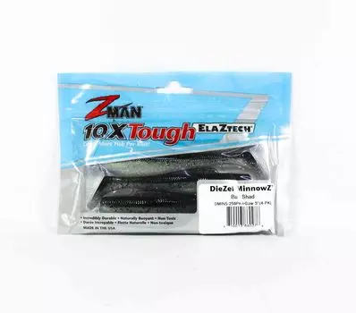 Zman Soft Lure Diezel MinnowZ 5 дюймов 4 шт. в упаковке Bad Shad (0276)