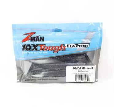 Zman Soft Lure Diezel MinnowZ 5 дюймов 4 шт. в упаковке Mulletron (0306)