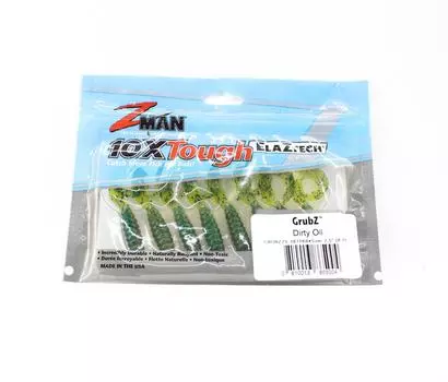 Zman Soft Lure GrubZ 2,5 дюйма, 8 шт. в упаковке, грязное масло (5004)