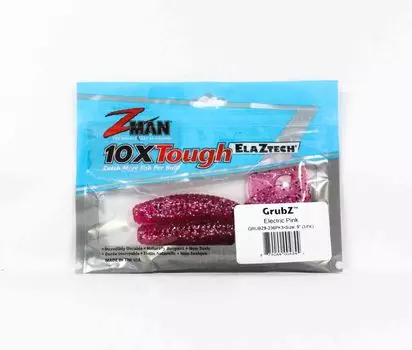 Zman Soft Lure GrubZ 9 дюймов 3 шт. в упаковке Электрический розовый (4844)