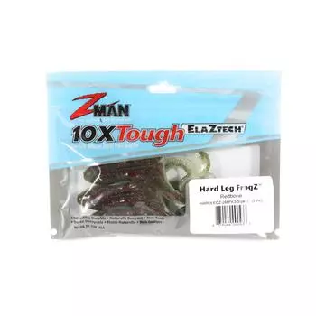 Zman Soft Lure Hard Leg Frogz 4 дюйма 3 шт. в упаковке Redbone Glow (0433)
