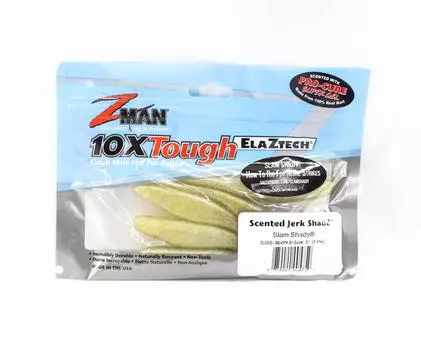 Zman Soft Lure Jerk ShadZ 5 дюймов 5 шт. в упаковке Slam Shady (5759)