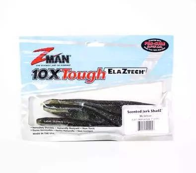 Zman Soft Lure Jerk ShadZ Scented 7 дюймов, 4 шт. в упаковке, муллетрон (2253)