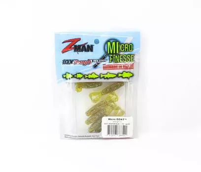 Zman Soft Lure Micro Goat 1,75 дюйма, 8 шт. в упаковке, масло Midnight (6544)