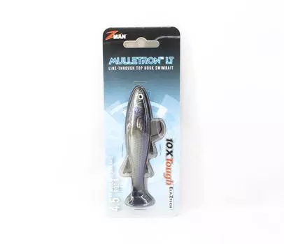 Zman Soft Lure Mulletron LT Swimbait 4,5-дюймовая светящаяся кефаль (6346)