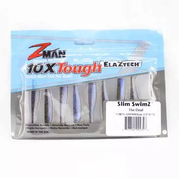 Zman Soft Lure Slim SwimZ 2,5 дюйма, 8 шт. в упаковке (2328)