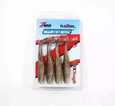 Zman Soft Lure SwimmerZ 4 дюйма, 4 шт. в упаковке, Houdini (6299)