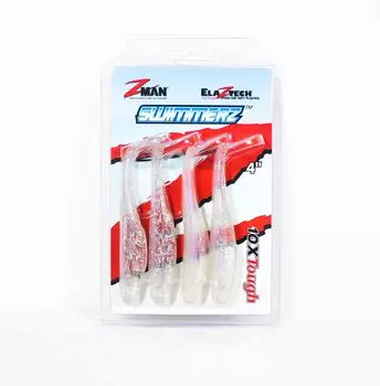 Zman Soft Lure SwimmerZ 4 дюйма, 4 штуки в упаковке, премьера (6275)