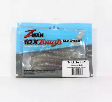 Zman Soft Lure Trick SwimZ 3,5 дюйма, 6 штук в упаковке, премьера (1287)