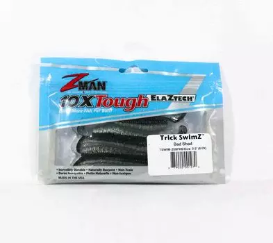 Zman Soft Lure Trick SwimZ 3,5 дюйма, 6 шт. в упаковке Bad Shad (1270)
