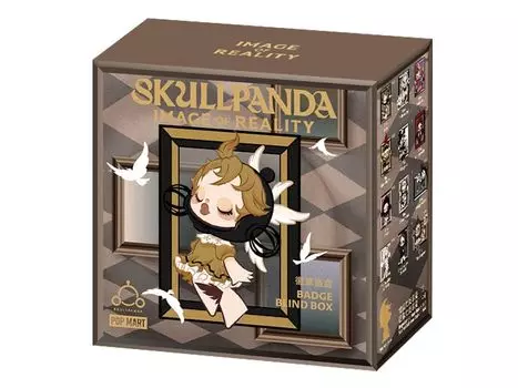 Значок серии POP MART SKULLPANDA Image Of Reality [1 шт.]