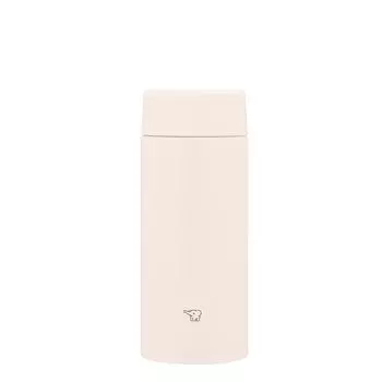 Zojirushi Mahobin Stainless Steel Mug Water Bottle 360ml Screw Type Dishwasher Safe Seamless Only 2 Care Points Sunset Beige SU-AA36-CP