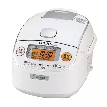 Zojirushi Rice 3 Pressure IH Extreme Black Maru Thick Сохраняет тепло в течение 30 Белая плита, Чашки, Тип, Приготовление, Кастрюля, Часы, NP-RM05-WA