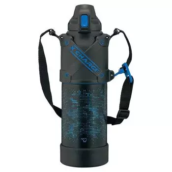 Zojirushi SD-HA15-BB Water Bottle, Seamless Water Bottle, Sports Type, Large Capacity, 3.5 gal (1.5 L), Direct Drinking, Stainless Steel Cool Bottle,