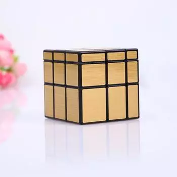 Золотой зеркальный куб Qiyi 3x3, скоростной куб 3x3x3, волшебный куб, головоломка, развивающие игрушки для детей, золотые зеркальные блоки