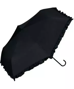 Зонт Blackout Classic Frill Mini Black 50 см Полностью затемняющий УФ-защитный складной зонт для солнечной или дождливой погоды [2022] Wpc. 100% Женщины 801-134