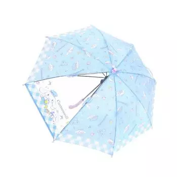 Зонт Cinnamoroll 45 см с прозрачным окном, открывающийся вручную Sanrio Cute