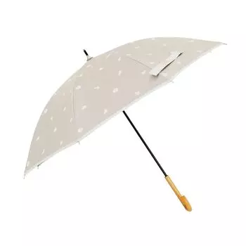 Зонт Ogawa Snoopy для легкого УФ-излучения, тепла, воды, арахиса, 8 56183, женский, блокирующий, 99,9% защиты, экранирующий, отталкивающий, коричневый, 50 см, спицы,