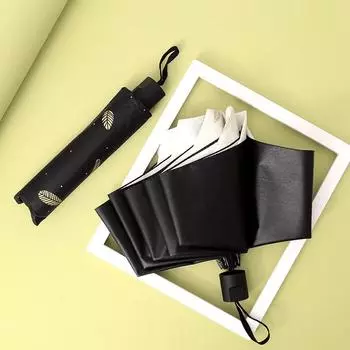 Зонт с защитой от УФ-излучения Feather Anti Sunshade, женский 8-реберный, устойчивый к УФ-излучению, складной портативный мужской зонт Parasol