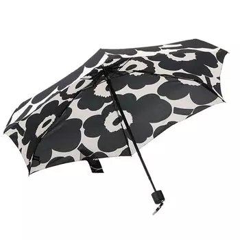 Зонт складной MINI UMBRELLA Unikko Черный 48858 190 [Marimekko] Женский 16,5x5x5см [Товар] чёрный