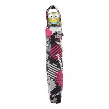 Зонт складной Ogawa Minion Kids UV 55 см 6 спиц универсальный брызгозащитный дождевой и солнечный открытый водоотталкивающий персонаж рука 18015 женский