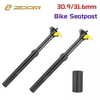 ZOOM 30,9/31,6*375 мм MTB велосипедное сиденье, регулируемый подседельный штырь с ручным управлением, горный шоссейный велосипед, велосипед из алюминиевого сплава 30.9mmX375mm