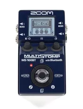 ZOOM MULTI STOMP с Bluetooth MS-100BT синий