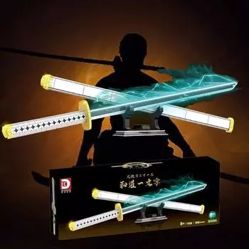 Zoro Gum Hwadoil Text Gum Karl Китайский блок, совместимый с Lego
