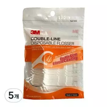 Зубная нить 3M Double Line, 5 шт., 42 шт.