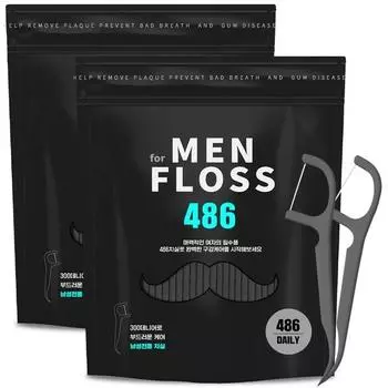 Зубная нить Akay Men s Living 486, 486 шт., 2 шт.
