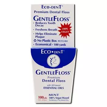 Зубная нить EcoDent Premium Gentle Floss, 1 шт., 91,44 м