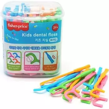 Зубная нить Fisher Price Kids, набор 80 шт., 1 комплект, 80 шт.