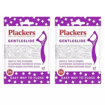 Зубная нить Flackers Gentle Slide Y-типа, 35 шт., 2 шт.